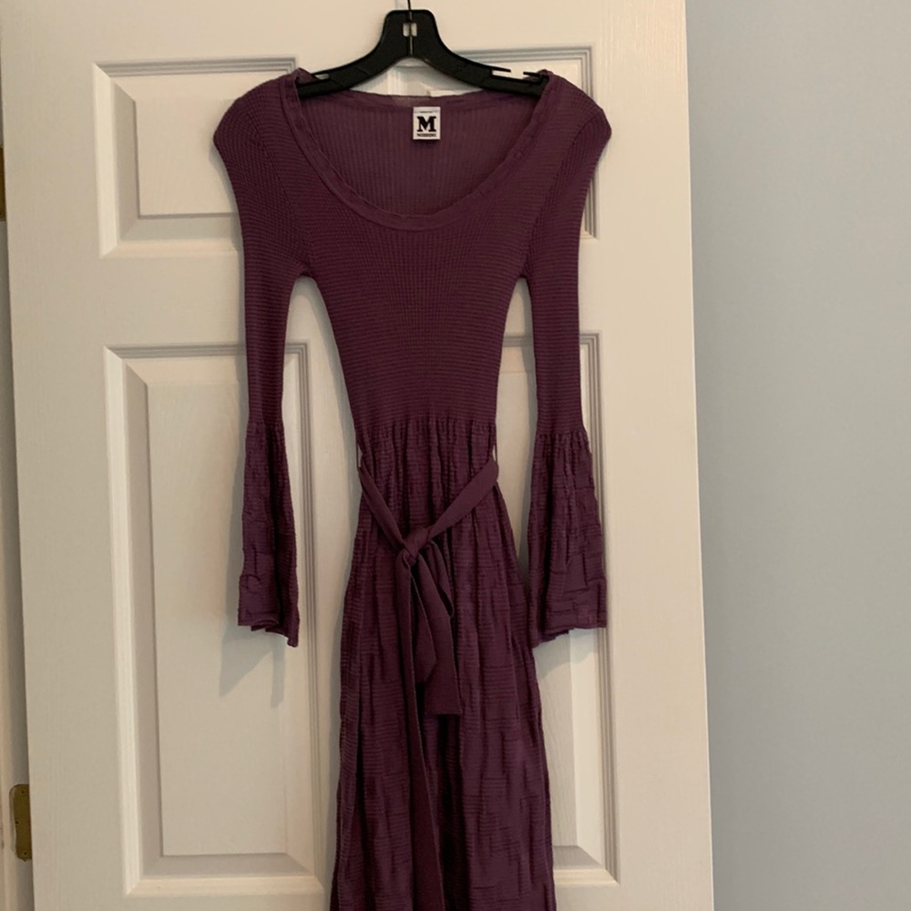 M by Missoni purple knit dress